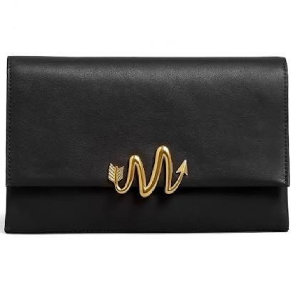 ❤️ Mackage Black Anata Crossbody Wallet Bag